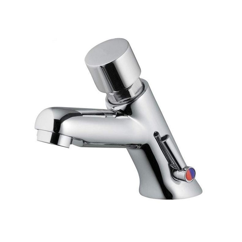 Idral 08212 Modern Series Self Closing Basin Mixer With Push Button Rubinetteria Shop 