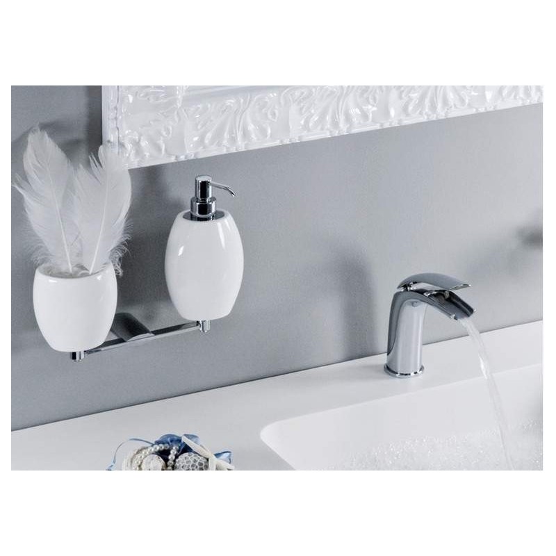 Wall-mounted sink taps Cascade basin mixer with clic-clac 1"1/4 waste Webert Vento D830682015