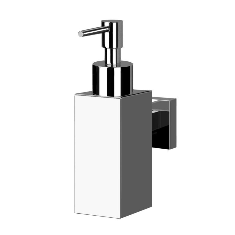 Dispenser sapone liquido con installazione a muro Pollini Acqua Design Cube  P1024M