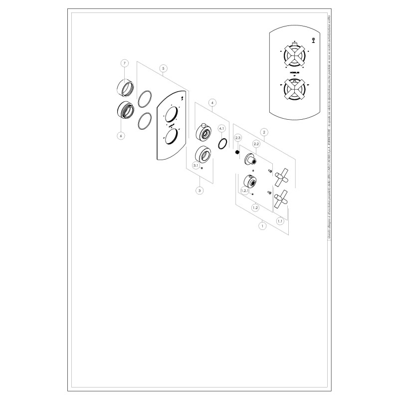 Griffe und Platten für Wasserhähne Griff Ersatz für Wasserhähne spring Nobili RMA184/142CR