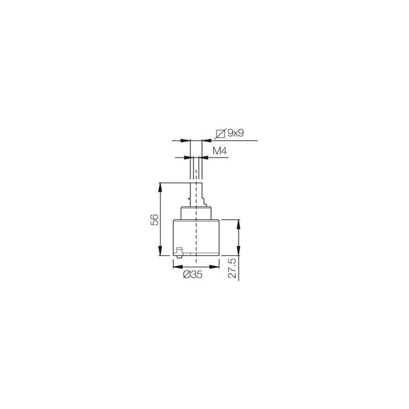 Cartuchos para mezclador Cartucho de recambio Ø35 mm Porta&Bini 00140