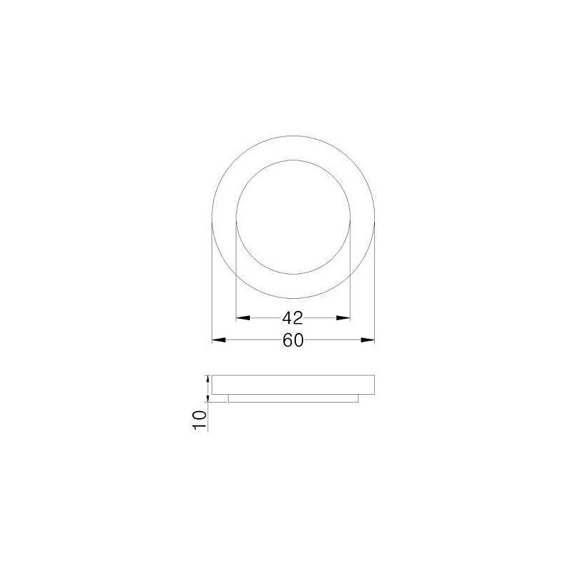 Spare parts for WC tankers Bottom gasket for silicone rubber ball seat for cassettes Pucci 80009038