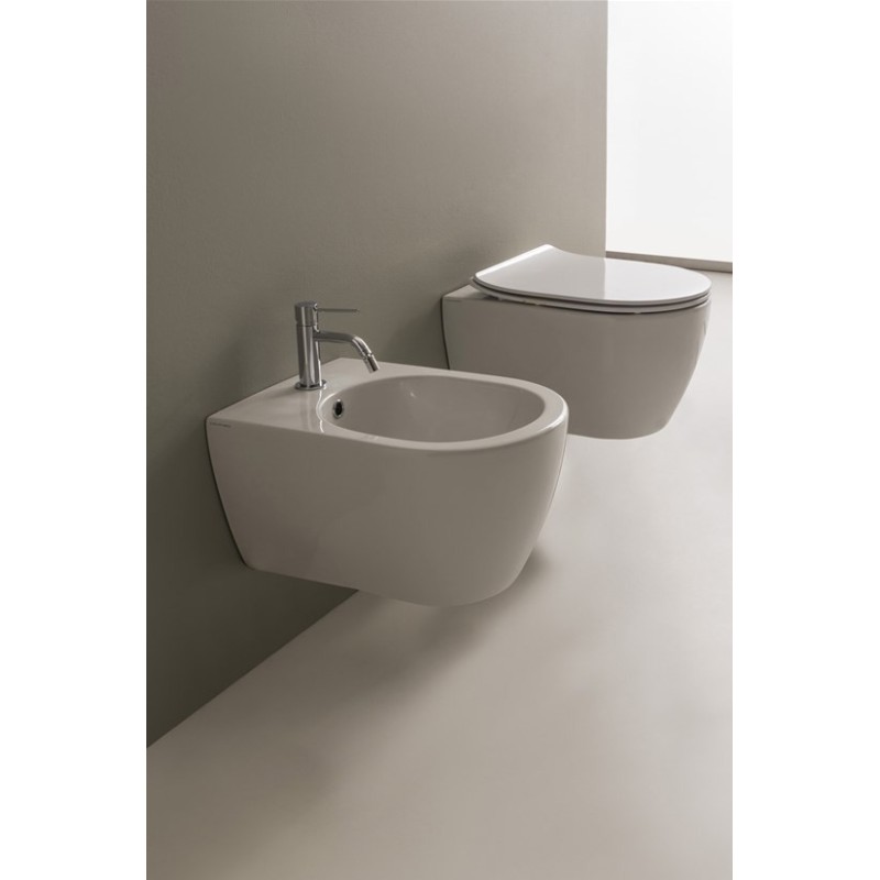 Wand WCs Hänge-WC Scarabeo Moon Clean Flush Hung WC 5520/CL