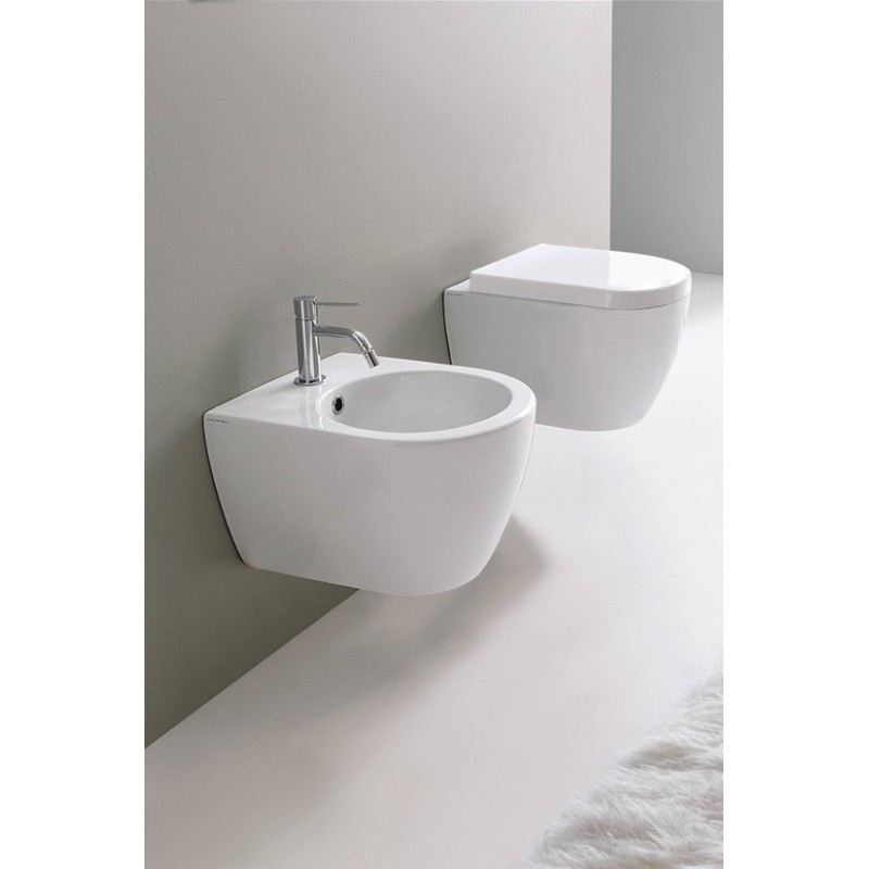 Wc Sospeso 45 Cm.Wall Mounted Wc Scarabeo Moon 45 5524 Cl Rubinetteria Shop