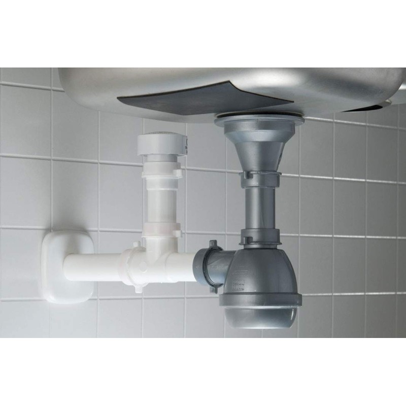 Drains for sinks Automatic anti-gurgle valve for kitchen Glu-Glu stop cucina LIRA 1500