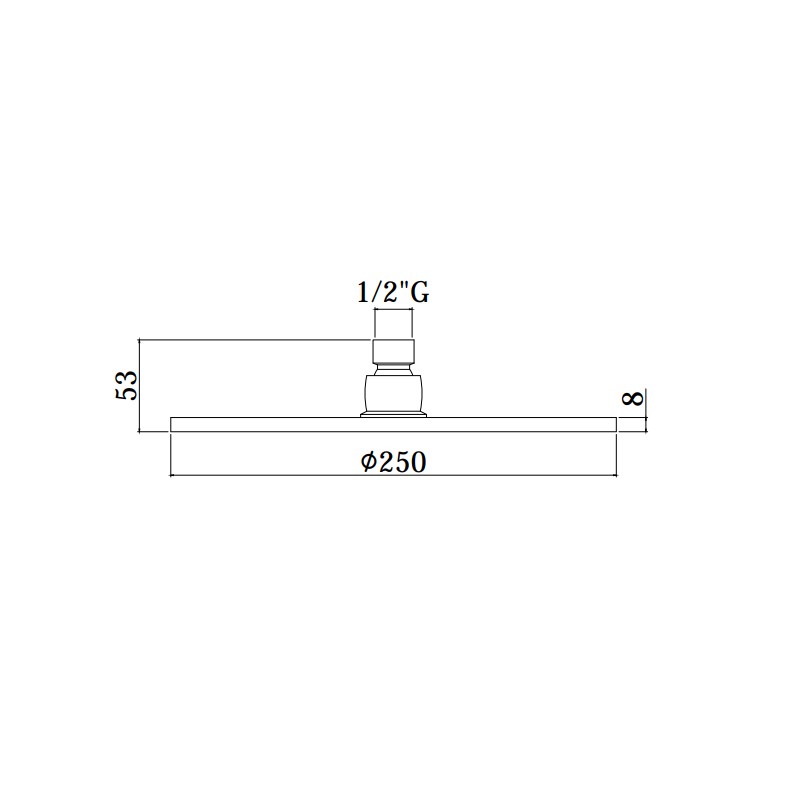 Pommes de douche rond Pomme de douche anti-calcaire Ø250 mm Paffoni ZSOF101CR