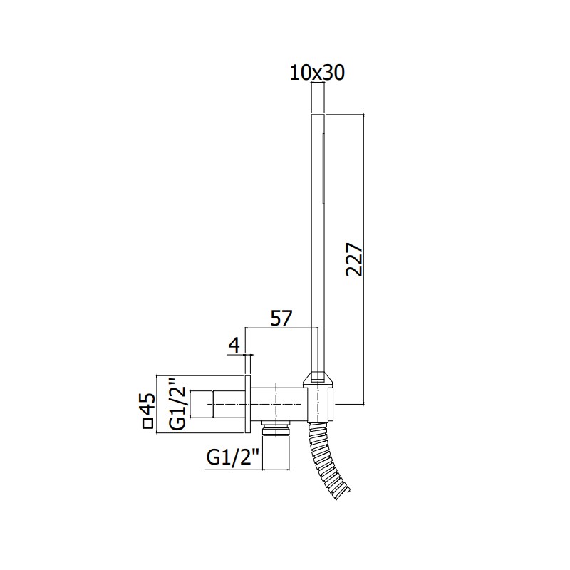 Handbrausen Brauseset Wandhalterung Paffoni QUADRO ZDUP095CR