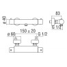 Colonna Doccia Tago Nobili.Miscelatore Termostatico Nobili Tago Tg85330 Rubinetteria Shop