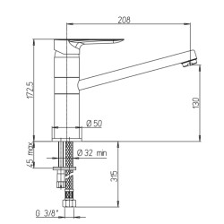 Traditionelle Küchenarmaturen Spültischmischer Paini Nove 09CR573