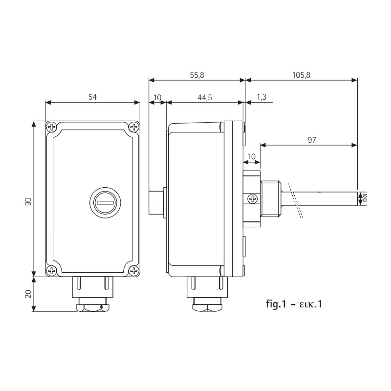 Thermostate Einhängethermostat mit manueller Rückstellung Caleffi 624