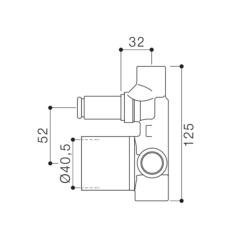 Built-in shower taps Built-in shower mixer with 2-way diverter Raf K2 K2-94