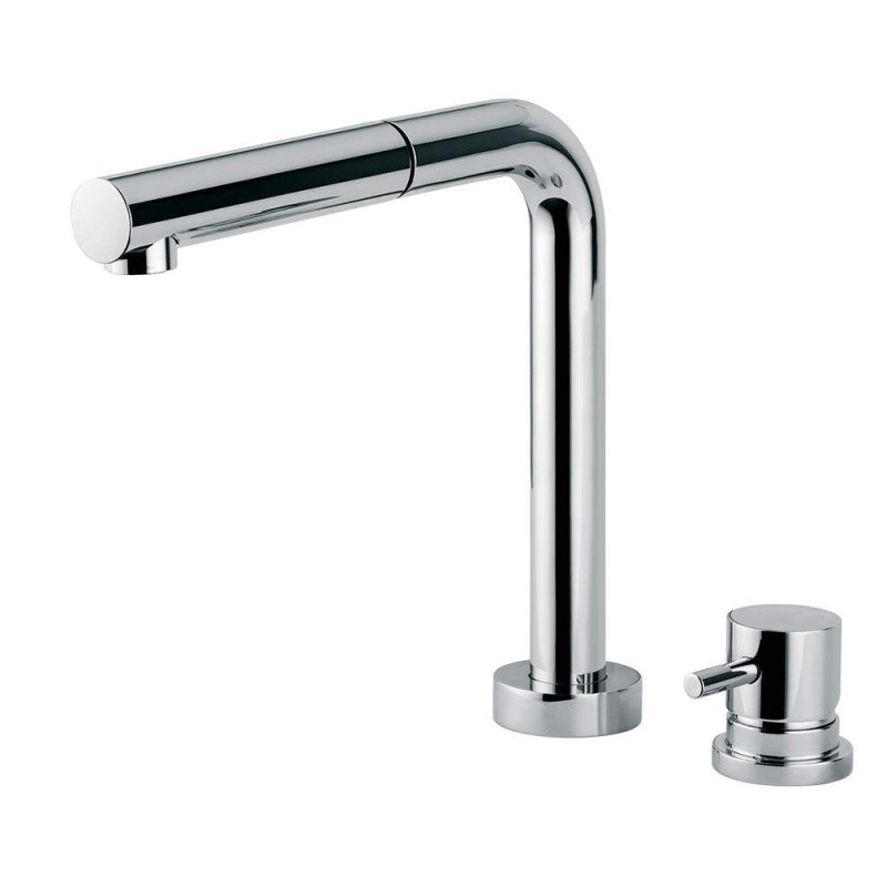 Spandrel kitchen taps Foldable kitchen sink mixer with pull-out shower Rub.Magistro 297/2