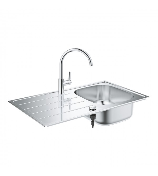 Rubinetto Lavello Cucina Grohe.Lavello Cucina Completo Di Miscelatore Grohe K200 31562sd1 Rubinetteria Shop