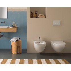 Suspended bidet Ceramic bidet wall hung installation 58.37 Globo stockholm LAS09BI