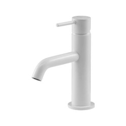 Robinets de lavabo à levier unique Mitigeur lavabo blanc mat Gattoni Easy 2382/23BO