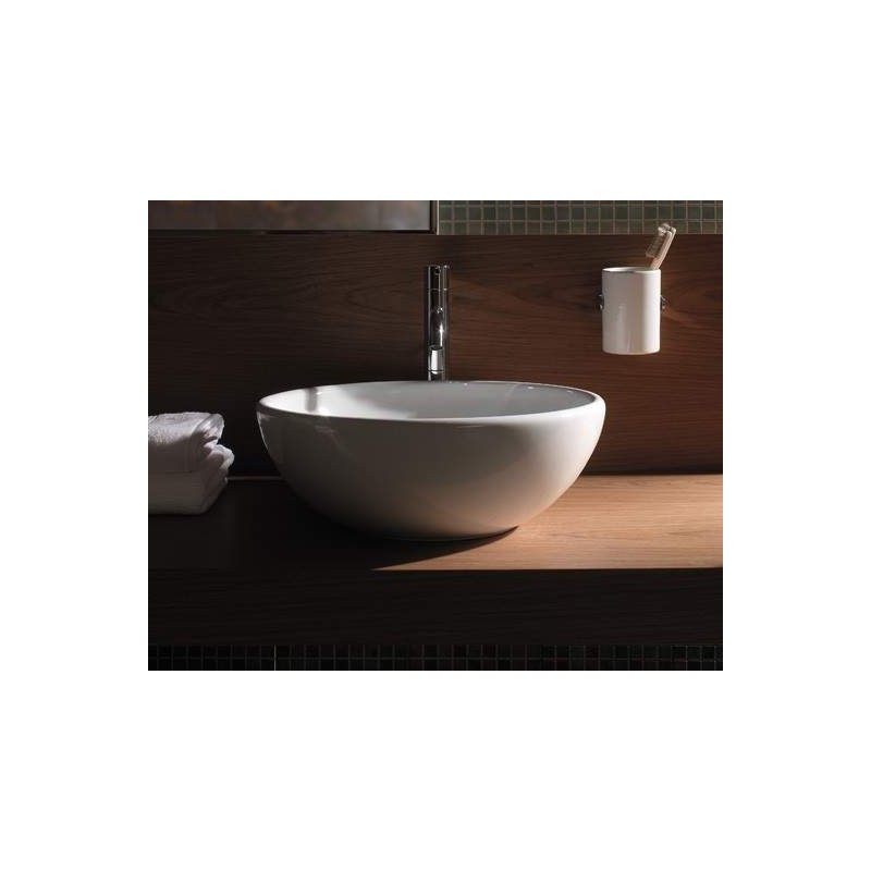 Countertop sinks Ceramic washbasin Ø40 cm countertop installation Globo Stockholm LAT41