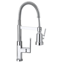 Robinets de cuisine avec ressort Mitigeur d'évier de cuisine avec douche professionnelle Paini Ovo 86CR557P