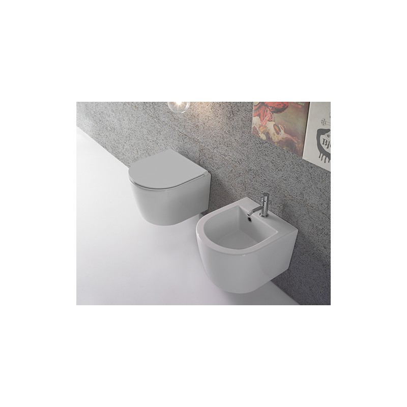 Bidet sospesi Bidet in ceramica installazione sospesa 43.36 Globo Forty3 FOS12