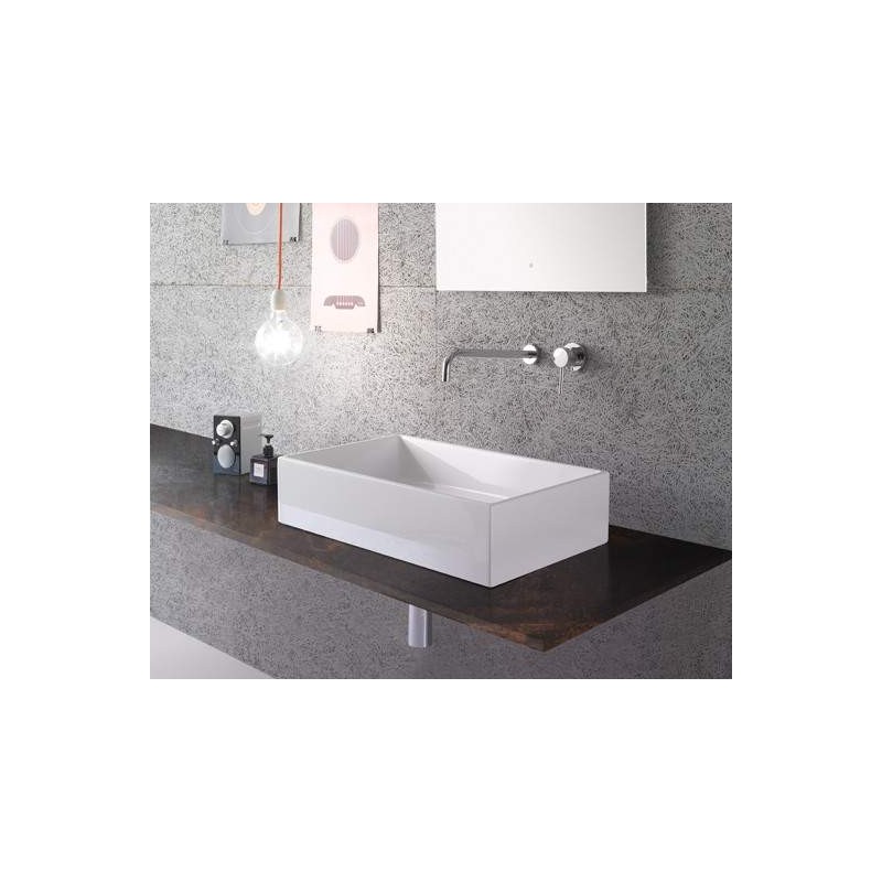 Countertop sinks Countertop installation ceramic washbasin 60.37 Globo Forty3 FO062BI