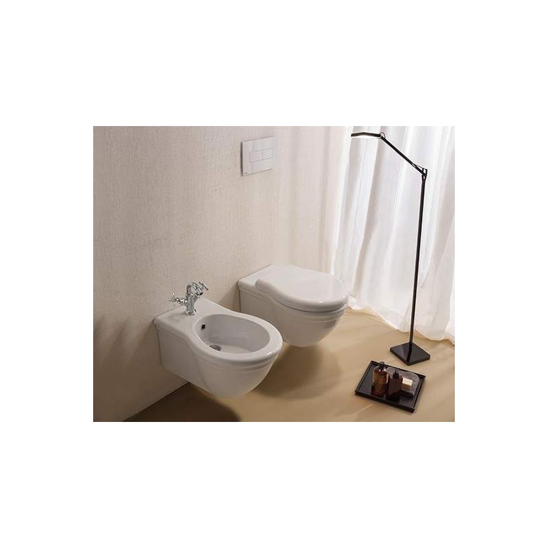 Toilettendeckel  WC Sitz Duroplast WC Sitz 44,5.38 Globo Paestum PA029