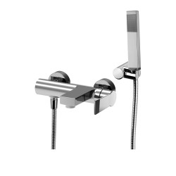 Single Lever Bathtub taps Bathtub mixer complete with chrome color shower set Paffoni Tango TA023CR