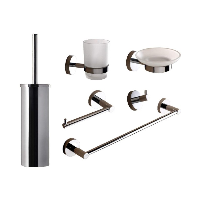 Bathroom accessories set Bathroom accessories composition Capannoli Hoop HP100/8 VS33V