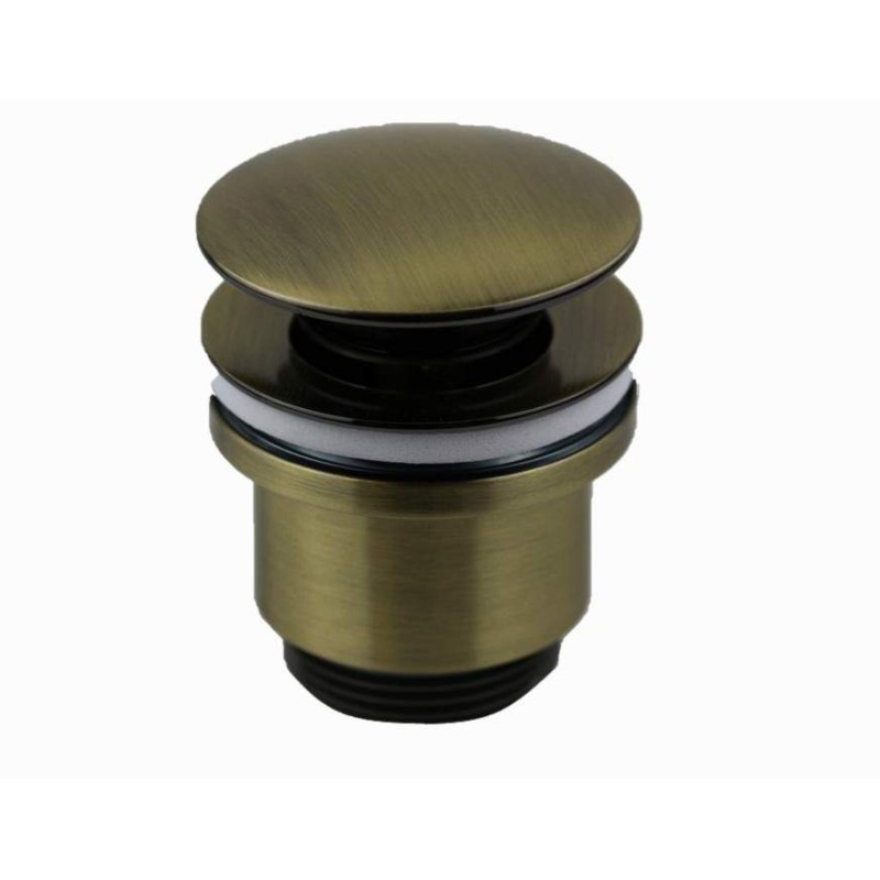 Tuyau de vidange d'eau Vidage rond clic-clac bronze Tecom DPCUBR