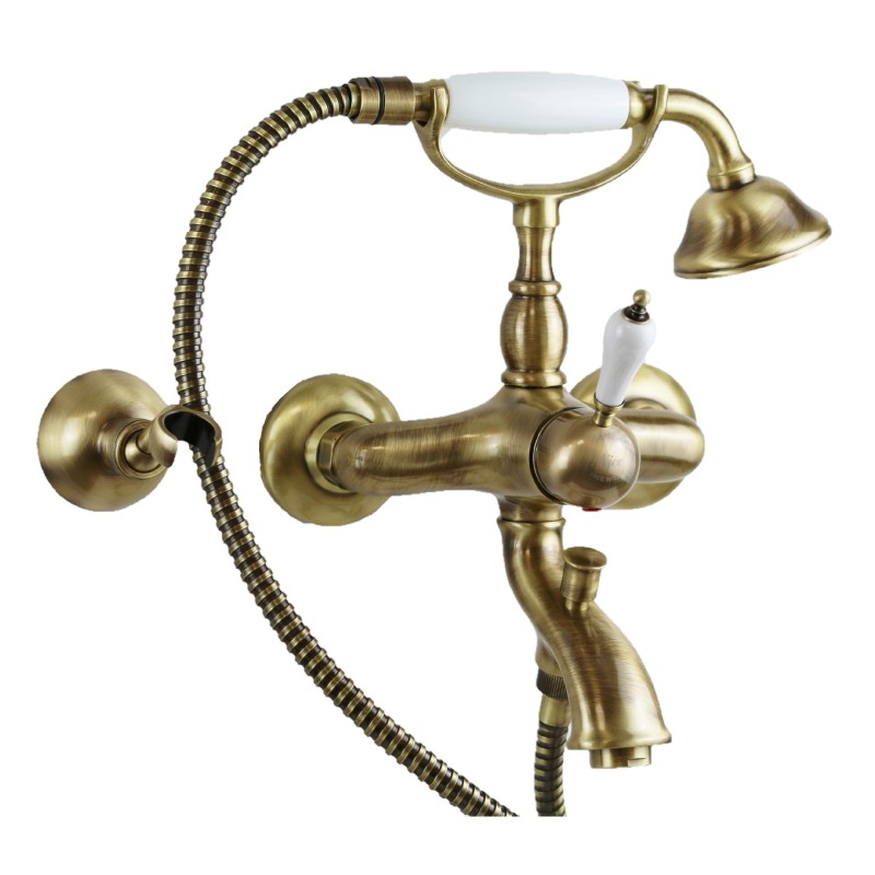 Robinets baignoires Monoleva Mélangeur de bain couleur bronze avec douche Nice Funny 6060003BB