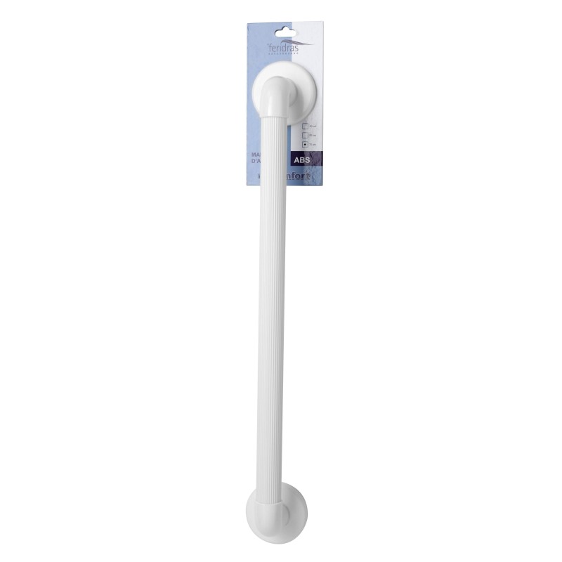 Bathroom bars for disabled Safety handle in white ABS 55 cm Feridras 151038