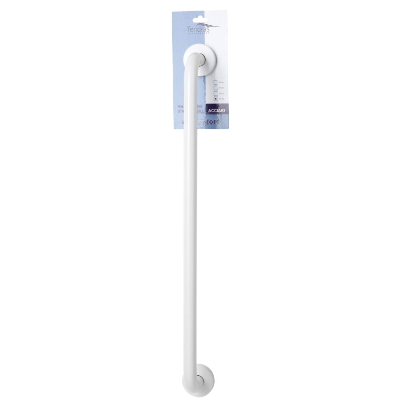 Maniglioni per Disabili Maniglia di sicurezza in ABS colore bianco 70 cm Feridras 151039