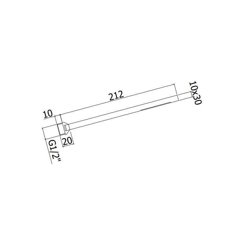 Handbrausen Einzelstrahldusche mit 1/2"G-Anschluss Paffoni ZDOC117CR