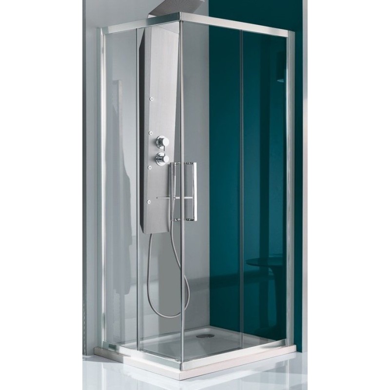 Corner shower cubicle Corner shower enclosure with four doors Samo Europa B7816