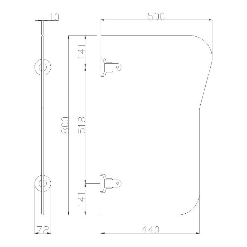 Urinals Partition wall for urinal Ponte Giulio Standard B41EEM03-B41EEM04