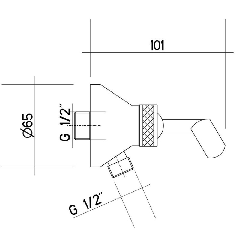 Kit Doccia completi Composizione completa per doccia in colore cromo Gattoni Orta KT100/27C0.OL