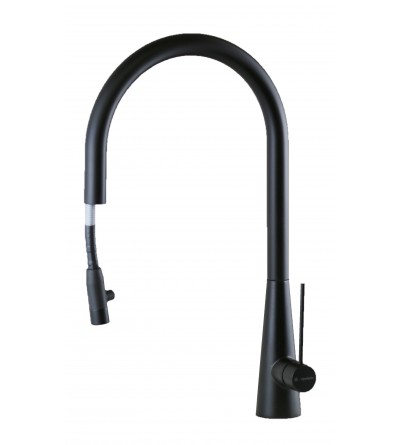 Kitchen taps with shower head Kitchen sink mixer with retractable pull-out shower Newform Ycon 64213.21.018