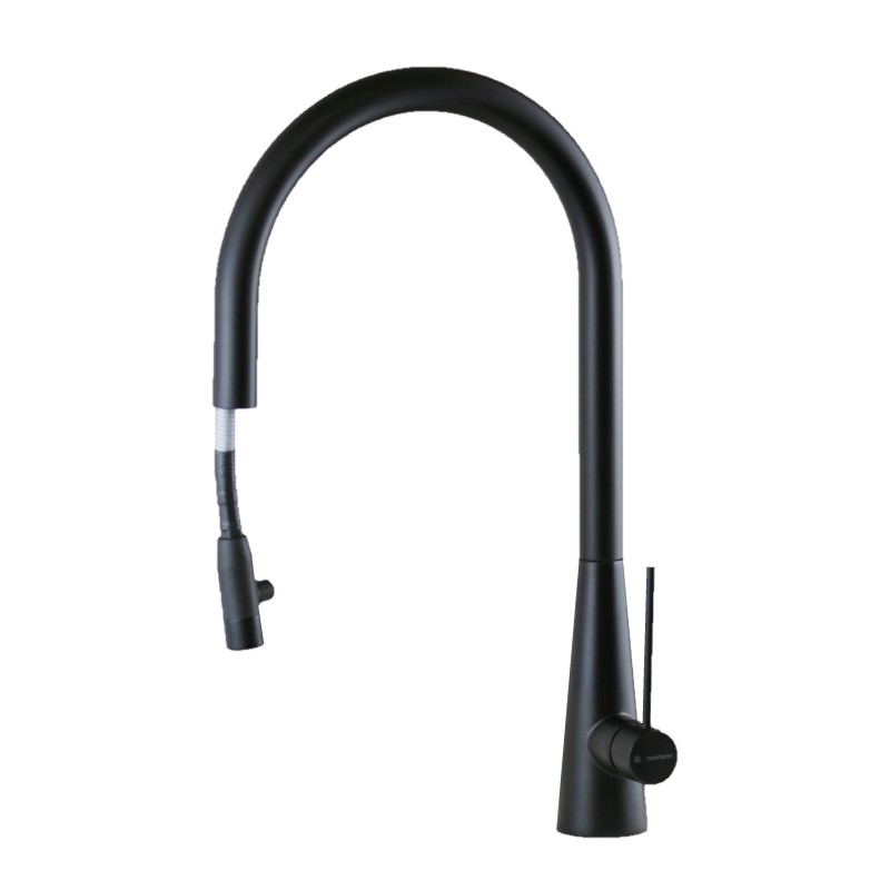 Kitchen taps with shower head Kitchen sink mixer with retractable pull-out shower Newform Ycon 64213.21.018