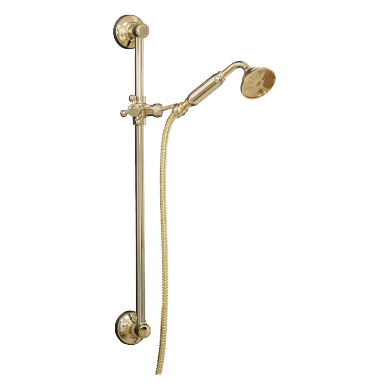 Loquets Rail coulissant de style ancien avec douche et finition dorée flexible Sphera KING