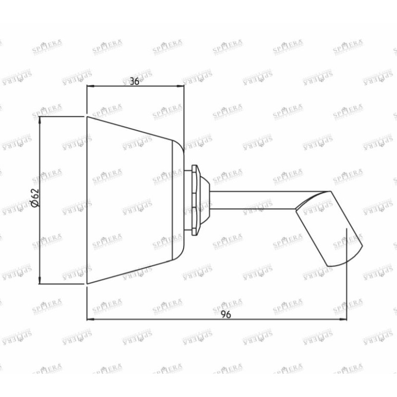 Fissaggio Supporto doccia in ottone finitura bronzo Sphera