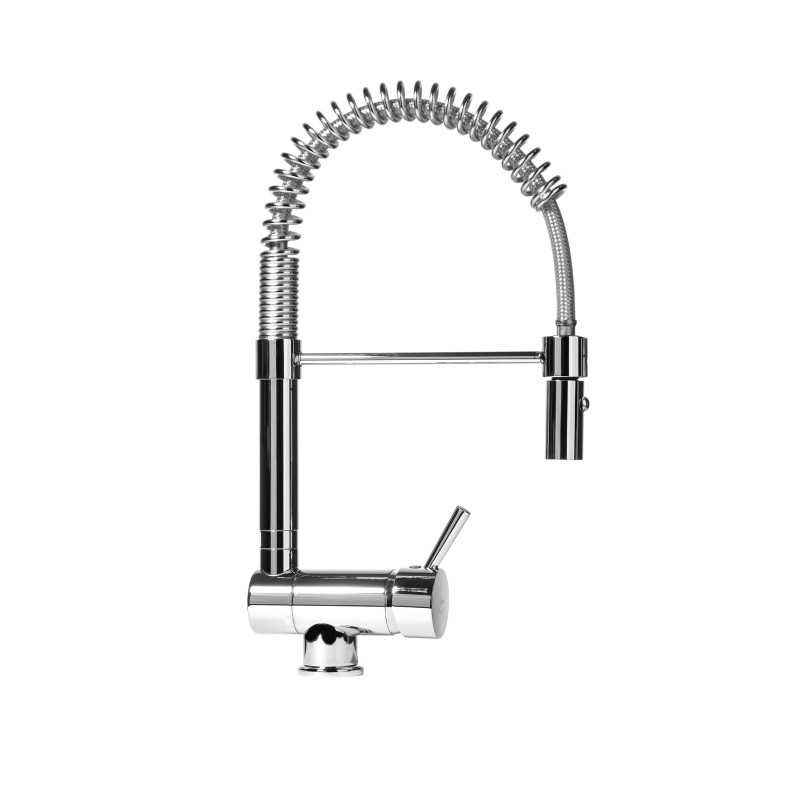 Spandrel kitchen taps Kitchen sink mixer under the window with pull-out shower Nice 30034M5CR