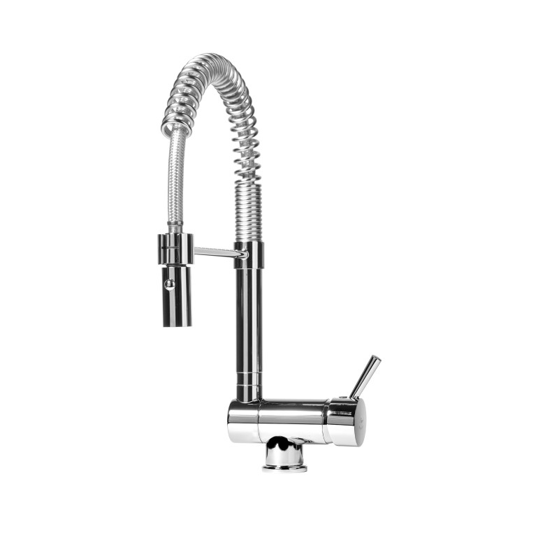 Rubinetti Cucina Sottofinestra Miscelatore lavello cucina sottofinestra con doccia estraibile Nice 30034M5CR