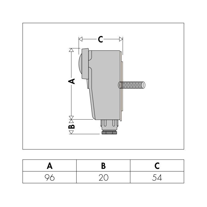 Thermostats Adjustable contact thermostat Caleffi 621000