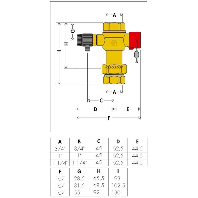 Expansion pots Ball valve for expansion vessels interception Caleffi 5580