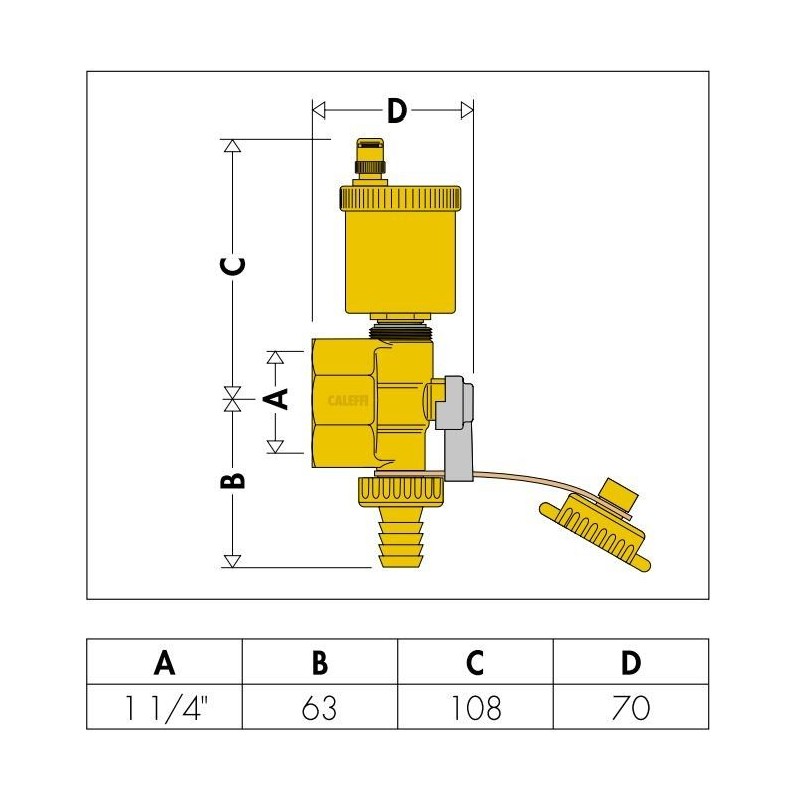 Heizreisverteiler Abgabekopfeinheit Caleffi 599674