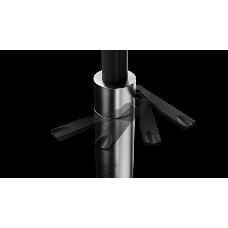 Kitchen taps with drop Kitchen sink mixer in brushed stainless steel Nobili Heron HR125300IB