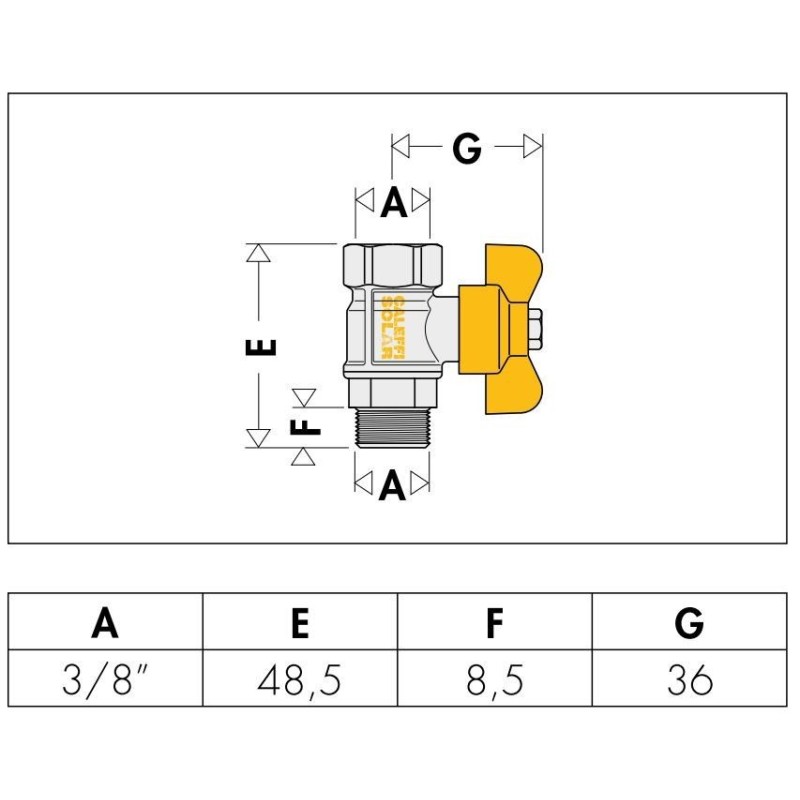 Ball valves Shut-off cock with gasket Caleffi 250300-250400