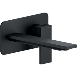 Grifo lavabo de pared Mezclador de lavabo de pared negro mate con caño de 20 cm de largo Nobili Seven SE124198/1BM