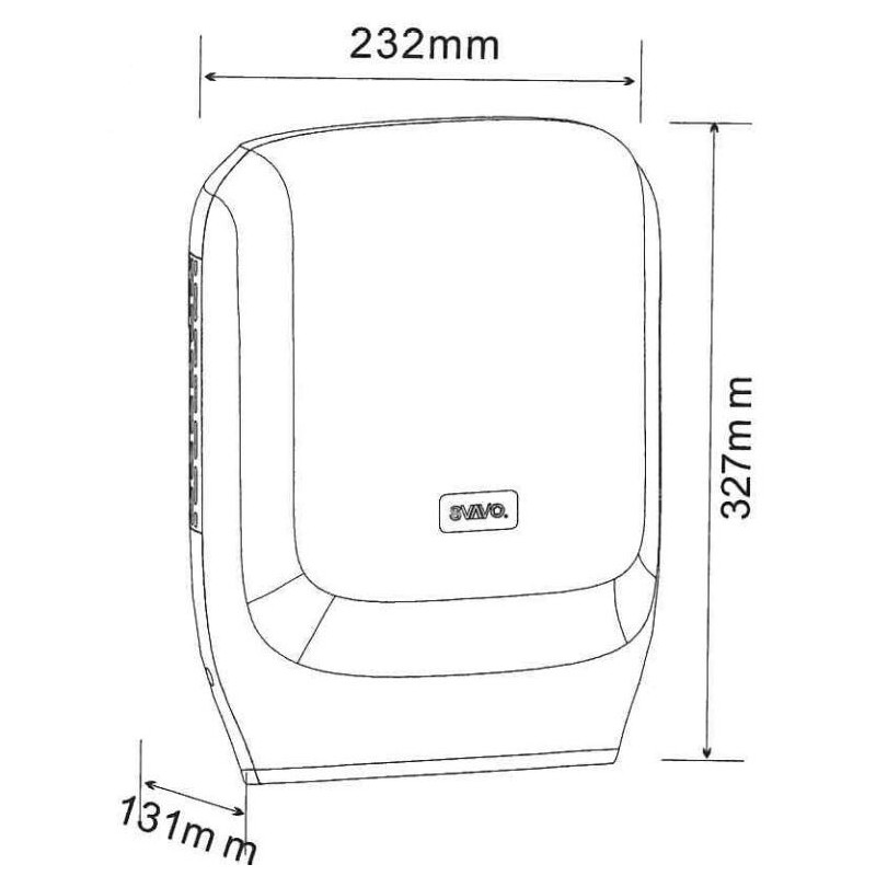 Accessori per spogliatoi e docce Asciugamano elettrico deluxe con installazione a parete Tecom 151070BG