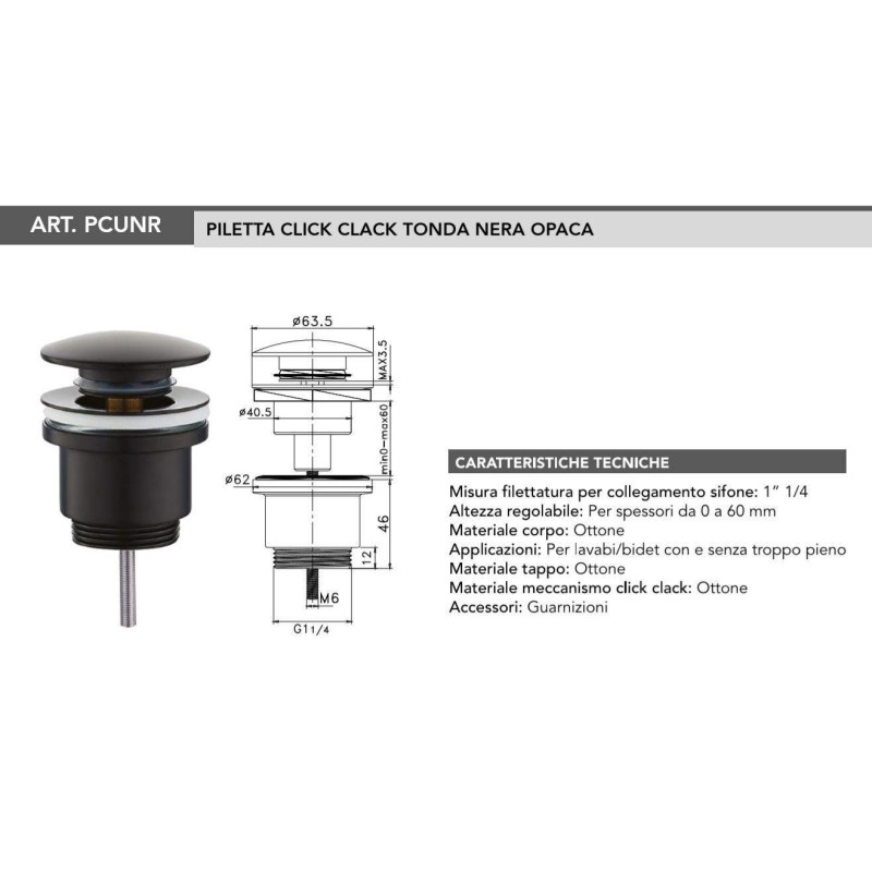 Siphons, discharges and drains Complete set for sink siphon - waste and taps Piralla KITSCA6