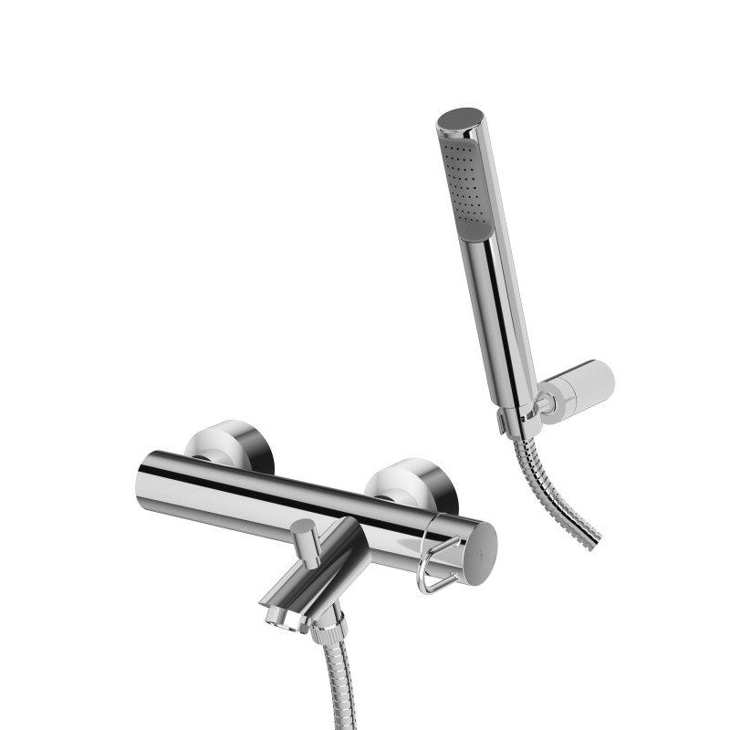 Single Lever Bathtub taps External bath mixer with articulated wall support and diverter Paffoni Joker JK023CR