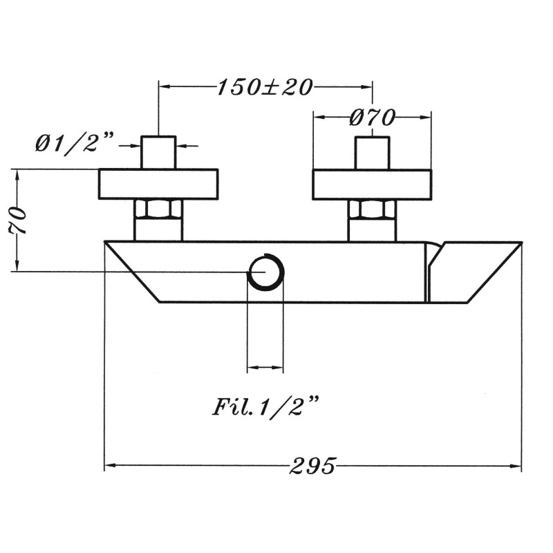 External Shower Taps External shower mixer without shower set Gioira&Redi Bond 936